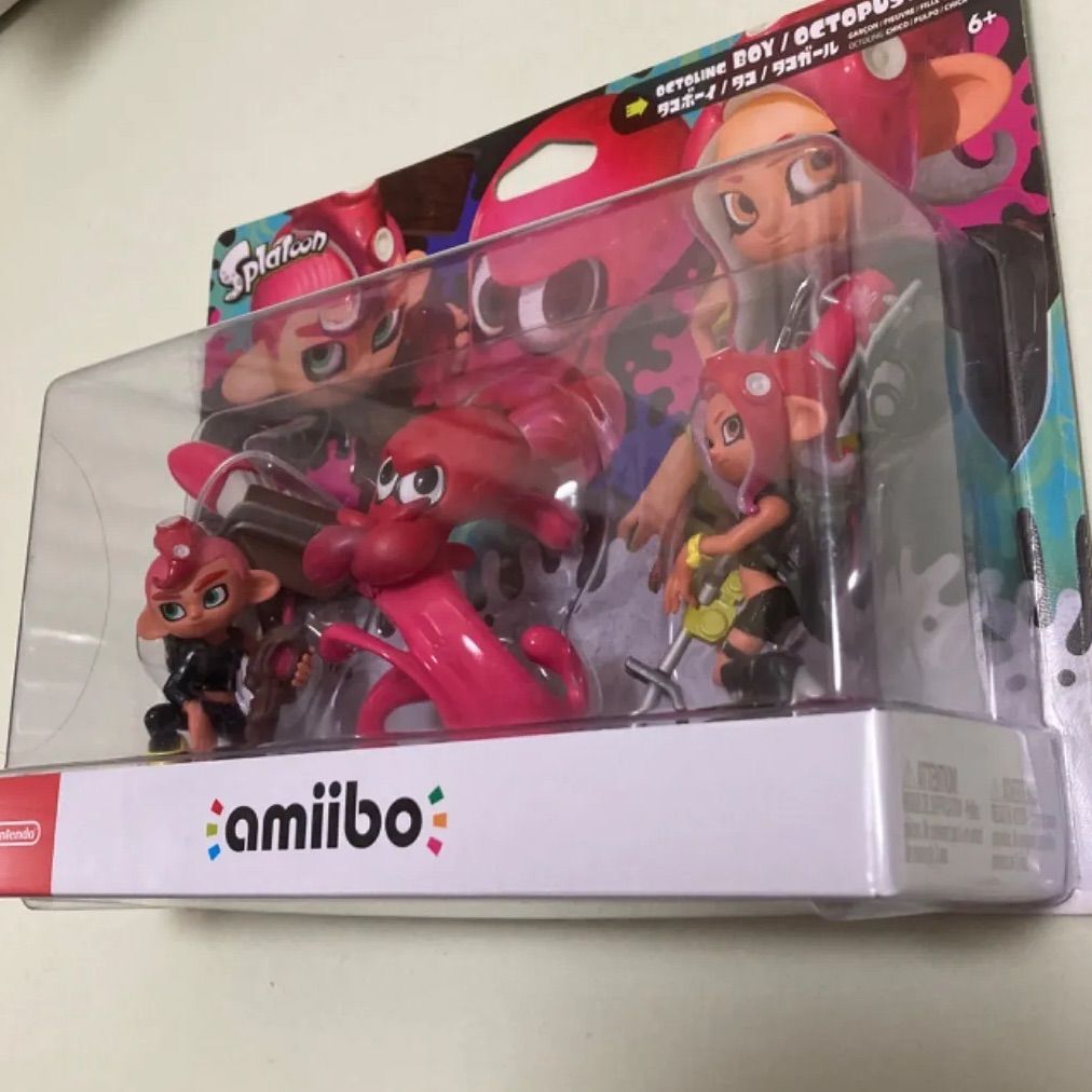 新品スプラトゥーン amiibo タコガール/タコ/タコボーイ トリプル 