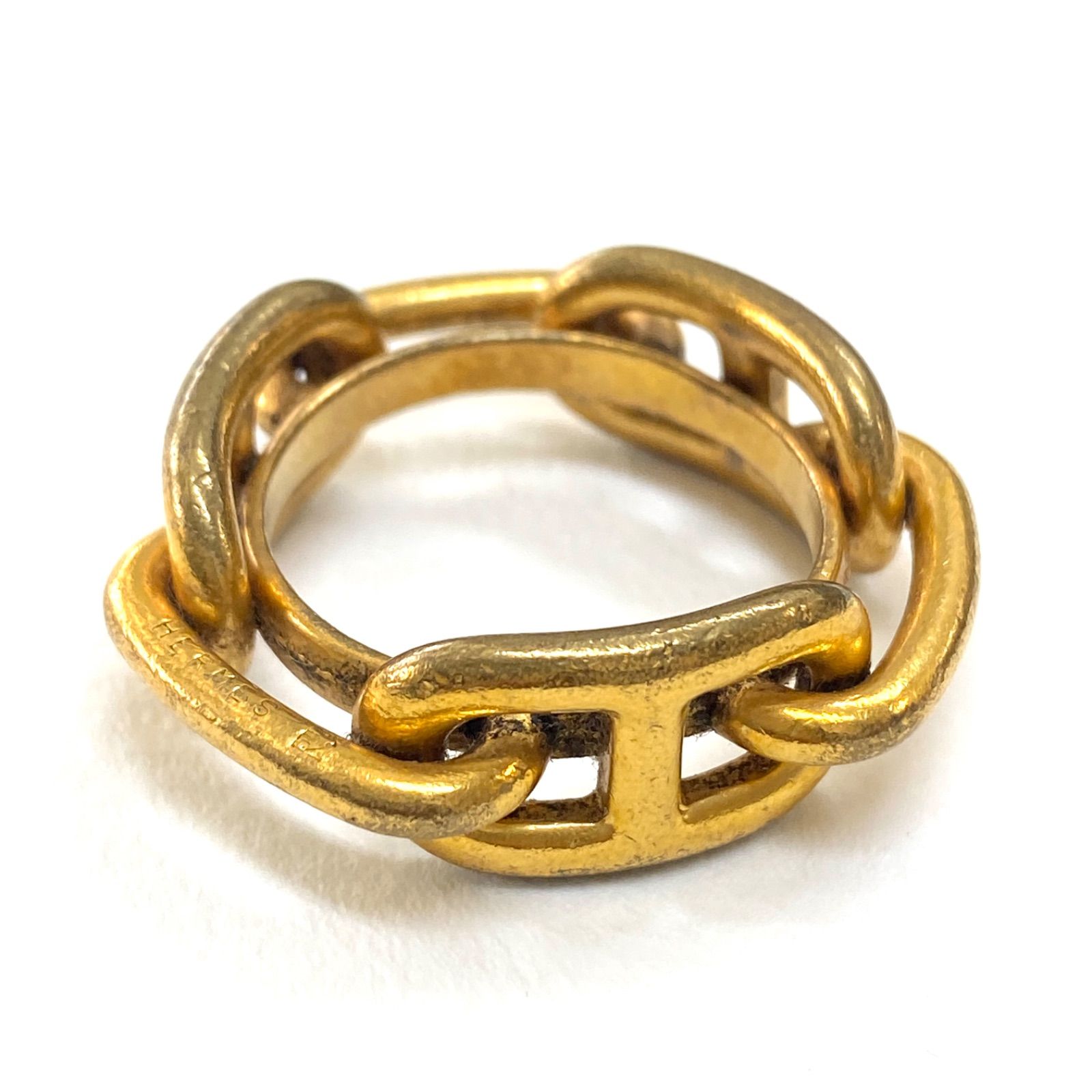 中古品】 HERMESエルメス ルカデ シェーヌダンクル スカーフリング