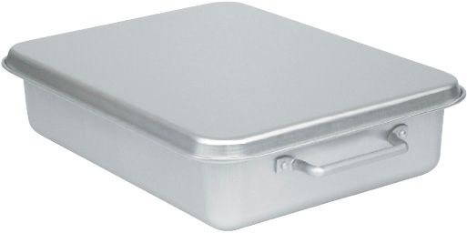 アルミ ごはんバット TA-470 SM 蓋付 スミフロン加工 468×347×H102mm 14L