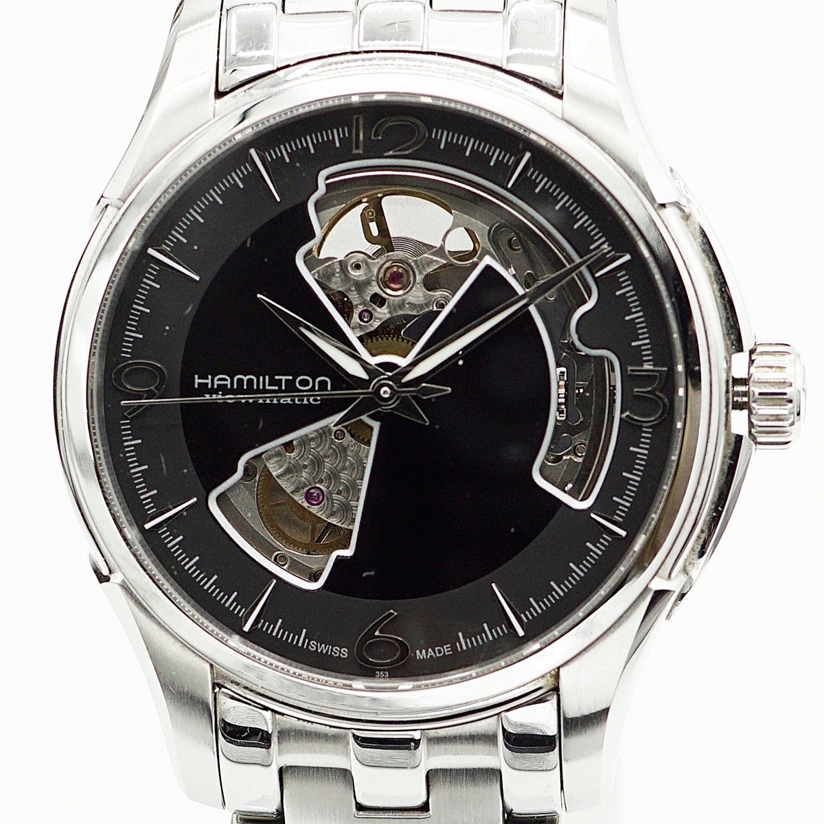HAMILTON 自動巻き腕時計 ジャズマスター オープンハート