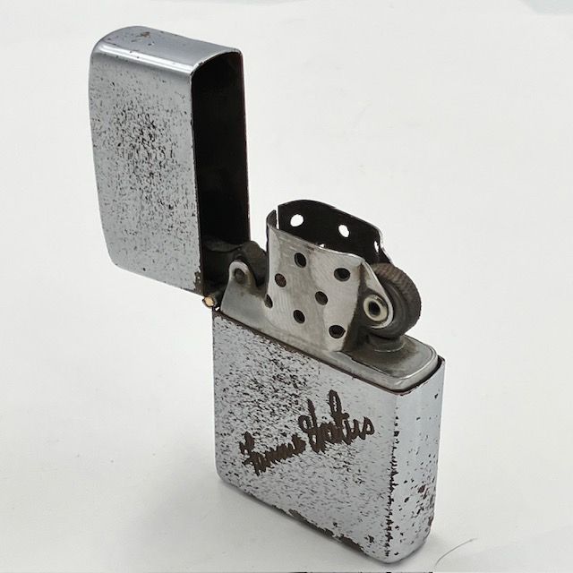 ZIPPO ビンテージ ジッポー 1953年 スチール製 署名もの シブいフル
