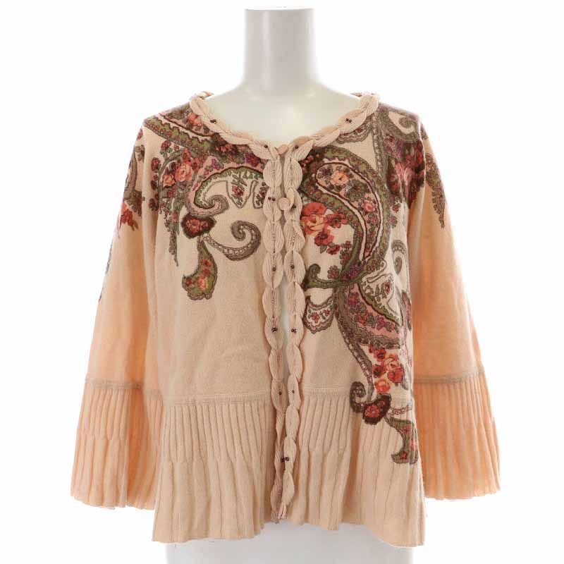 インポートロッサ レース アンサンブルニット シルク混 ピンク 44 6/30