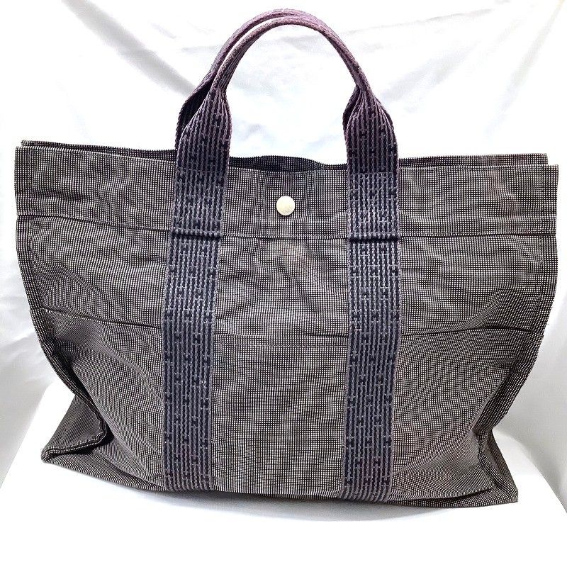 HERMES エルメス エールライントートMM グレー/SV 2120700000365