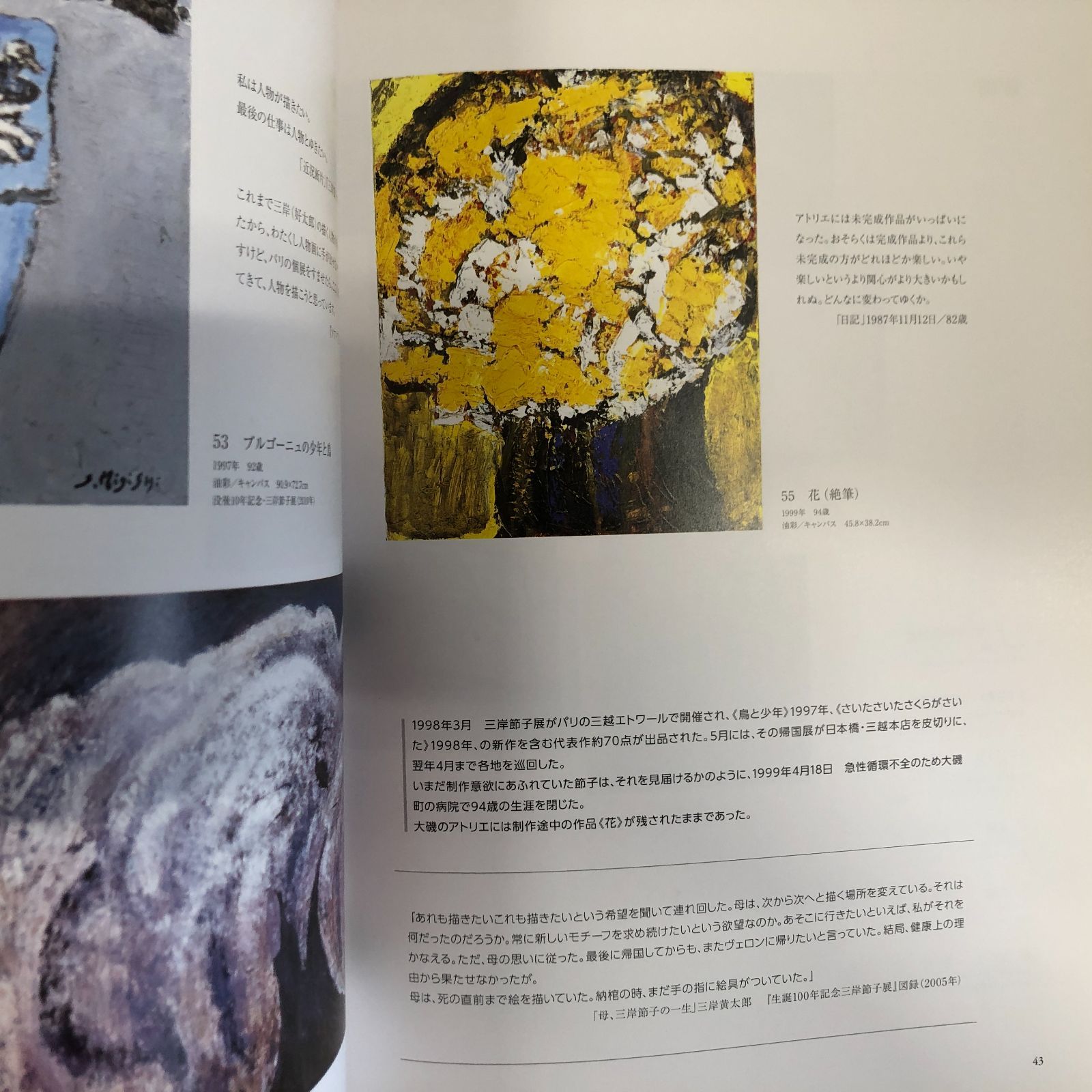 C]図録 生誕110年記念 三岸節子展 私は燃えつづける - メルカリ