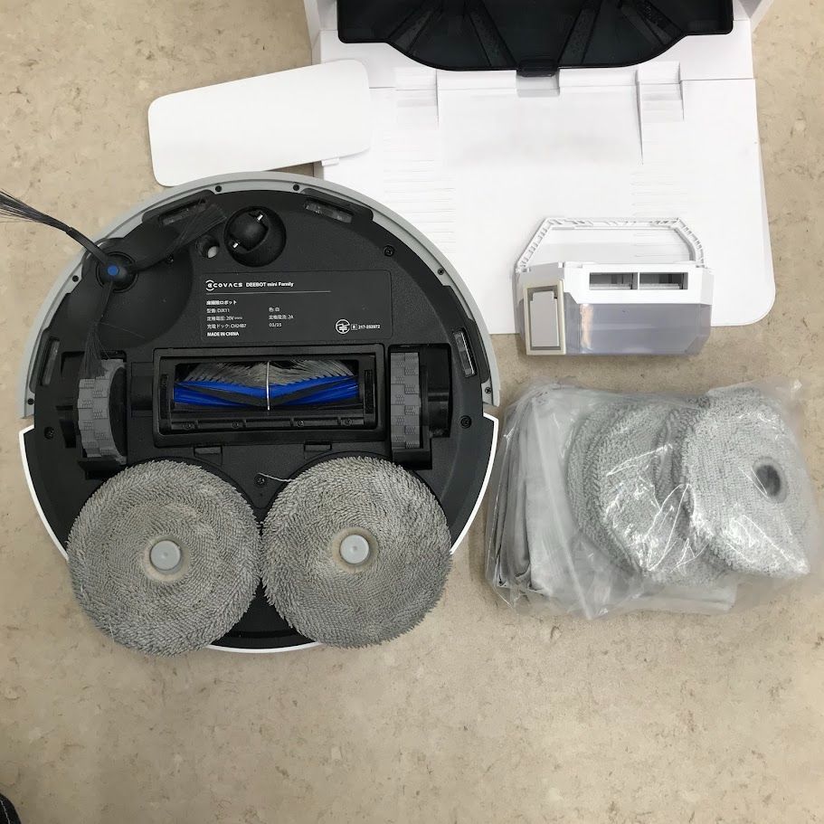 通電 済 ECOVACS ロボット掃除機本体 水タンク付 型番 CH24B7