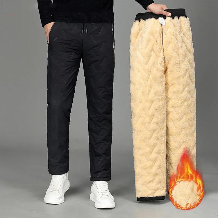 【極美品】JACKBUNNY キルティングパンツ ブラック　裏起毛　防寒パンツ 極美品】JACKBUNNY キルティングパンツ ブラック 裏起毛 防寒