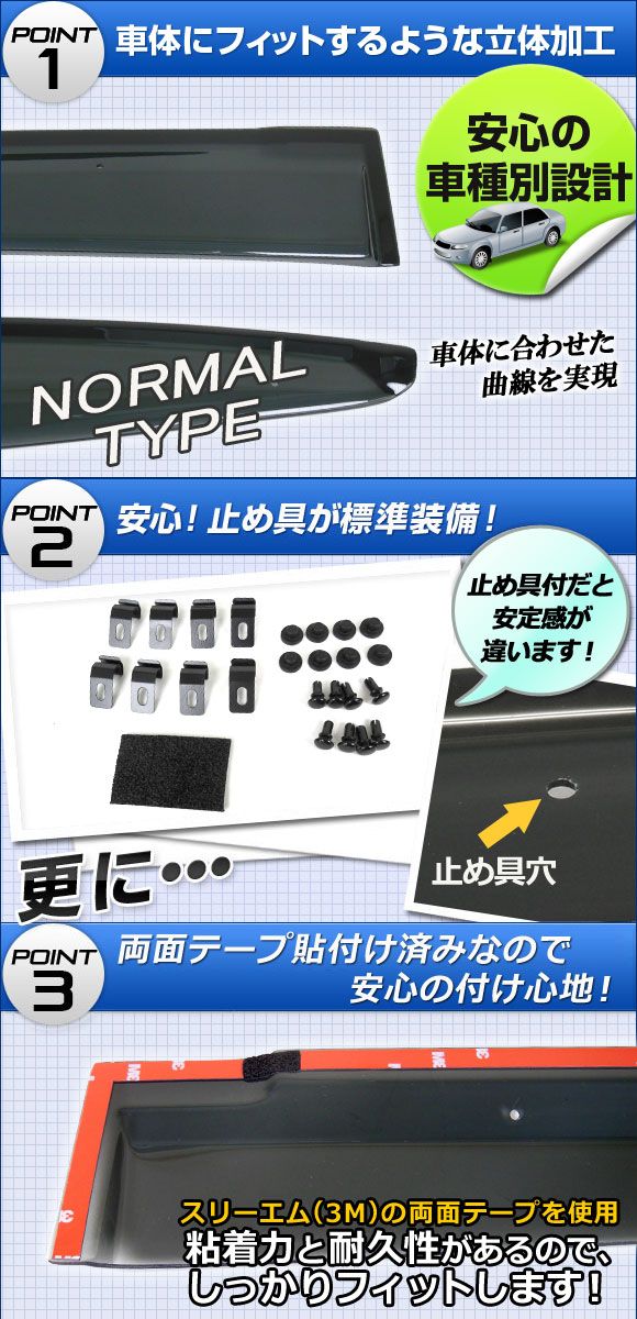 サイドバイザー ホンダ N-BOXスラッシュ JF1，JF2 2014年12月