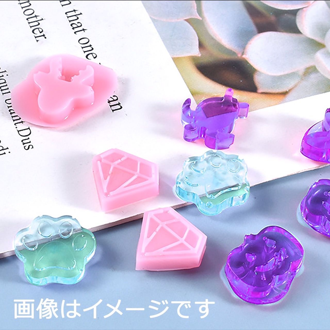 メルカリShops - シリコンモールド ミニ多種プレート H 肉球 ハート 蝶 アクセサリー お菓子