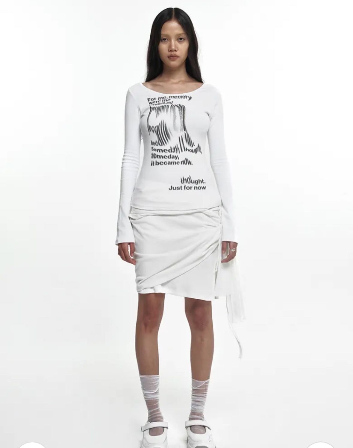 0 NACHE ナチェ フロー スリムフィット 長袖 白