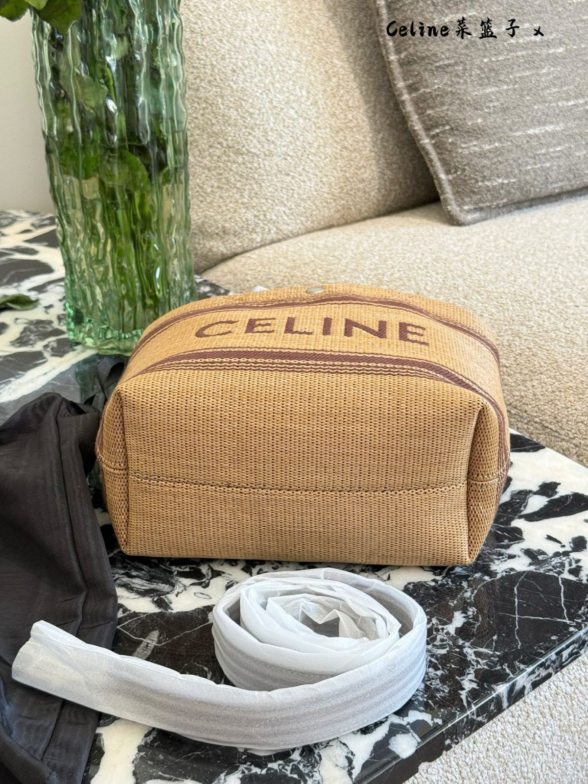 今日特価】CELINE Mini Raffia Tote Bag / セリーヌ ミニ