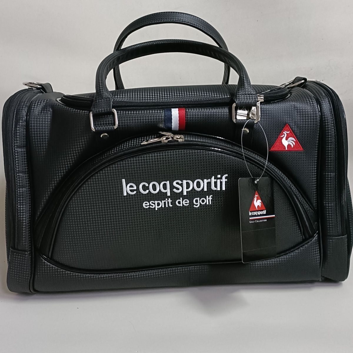 t収納ポケット付きボストンバッグ ルコックゴルフ1808 ルコックスポルティフ ゴルフ le coq sportif golf 二層式 大