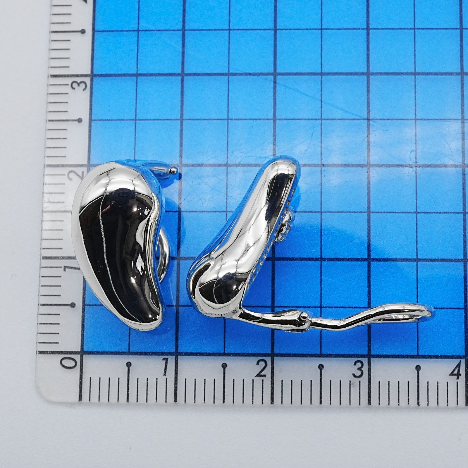 極美品 オールドティファニー ティアドロップ イヤリング シルバー/25