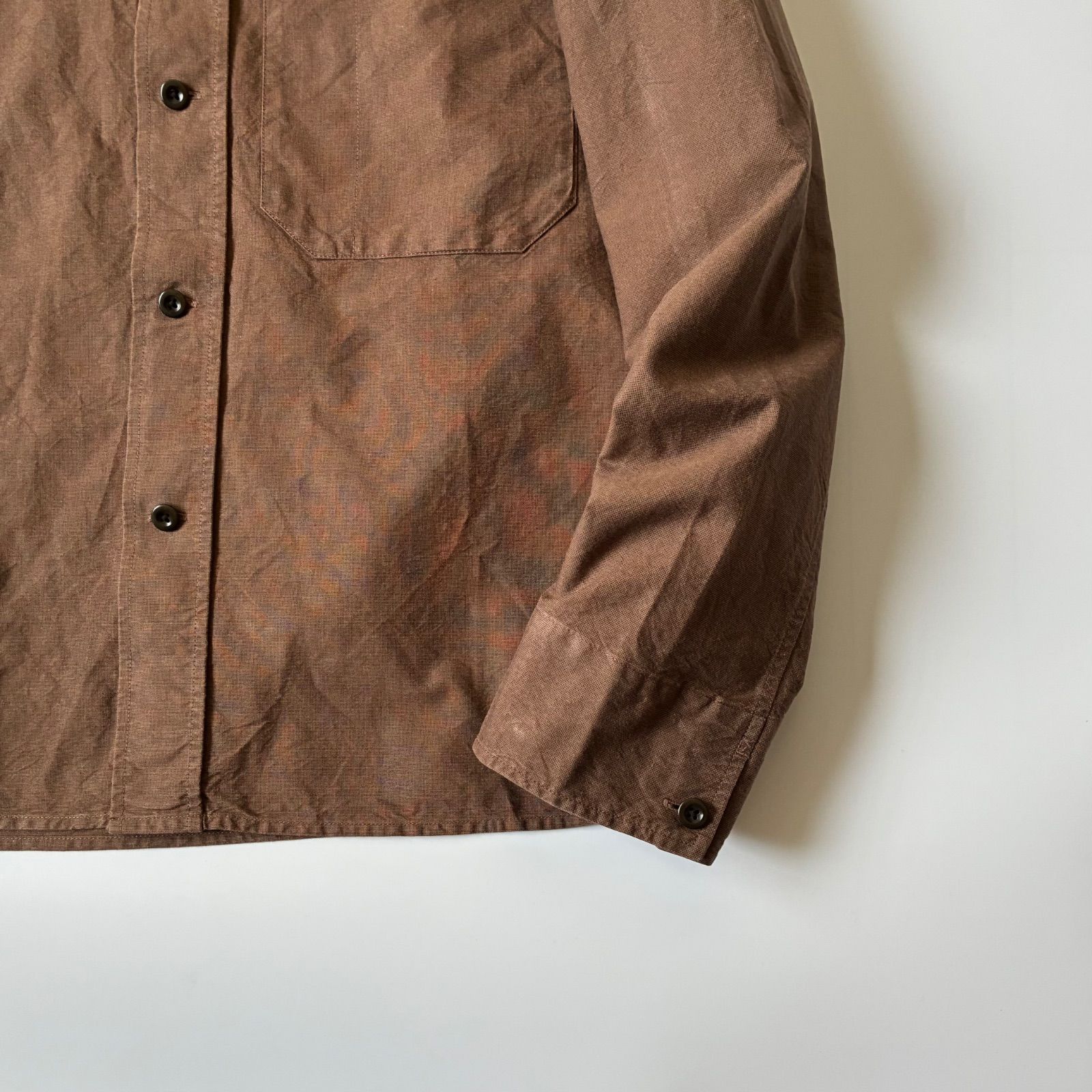 MHL. カーキ コットンジャケットシャツ 50%OFF】kha:ki カーキ ライトツイル ワイド スクエア