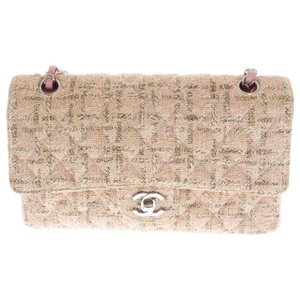 CHANEL (シャネル) ココマーク ツイード 26 シルバー金具 ターン