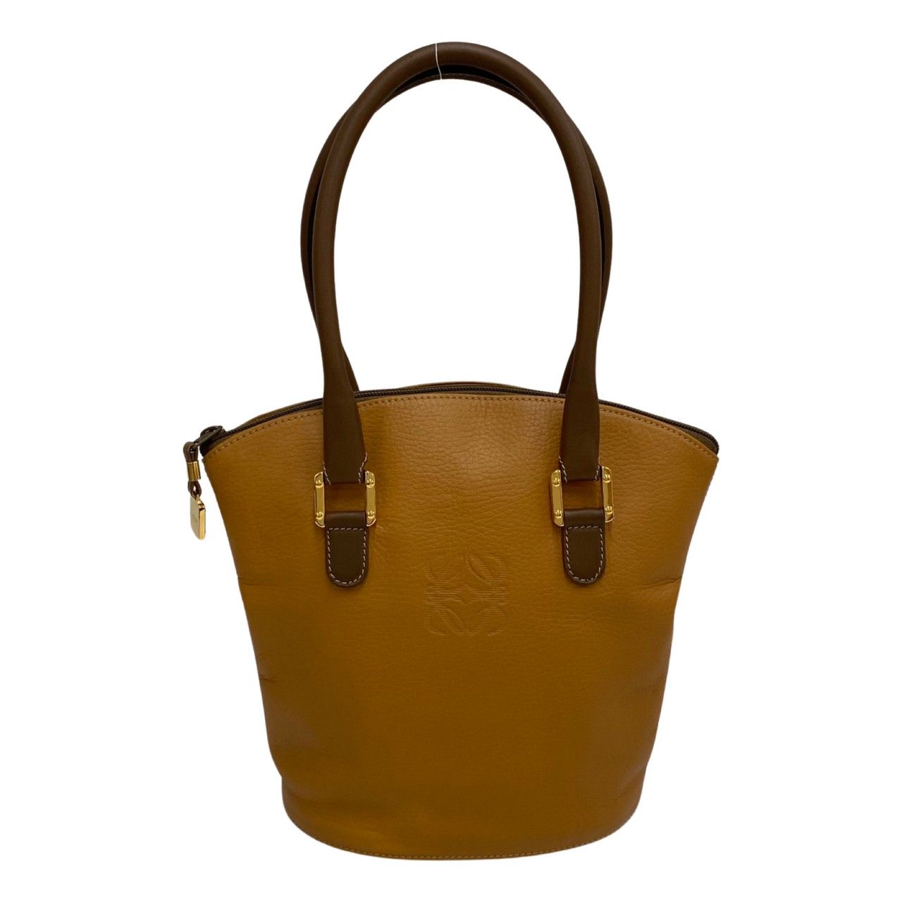 極 美品 希少品 袋付き LOEWE ロエベ アナグラム ロゴ レザー 本革 