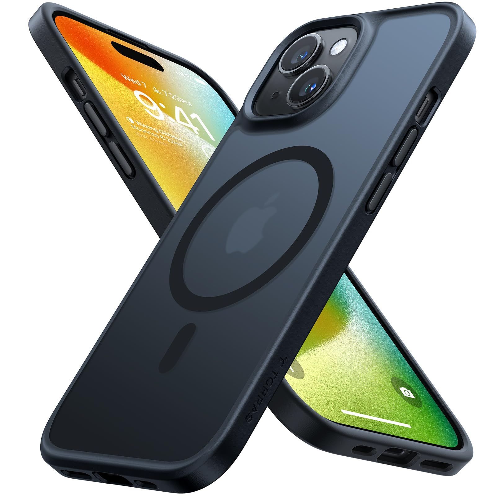 米軍規格・Magsafe対応】TORRAS iPhone 15 用 ケース 耐衝撃