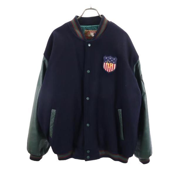 チャップスラルフローレン 90s ウールブレンド 長袖 バックプリント