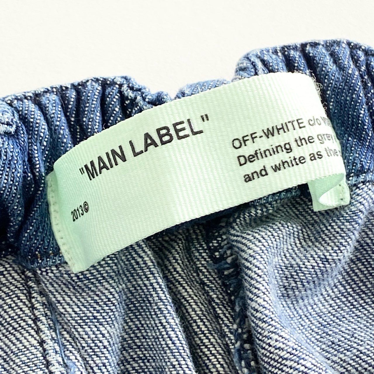 67e12 OFF-WHITE オフホワイト モナリザプリント デニム ジョガー