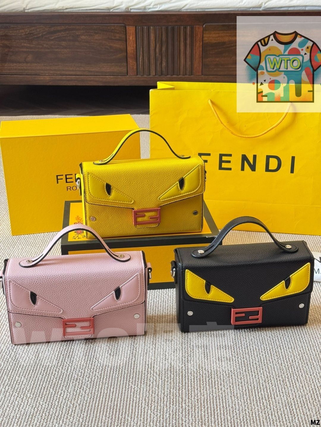 今日WTO】Fendi Fendi Eyes Monster Square Bag - フェンディ