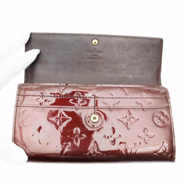 ルイヴィトン LOUIS VUITTON ヴェルニ ポルトフォイユ サラ 長財布