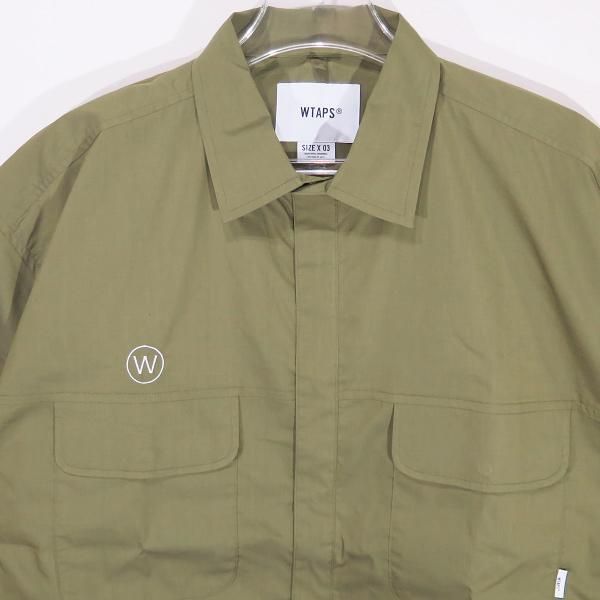 WTAPS ダブルタップス 23SS LADDER/SS/CTPL.BROADCLOTH.COOLMAX.BIRTH 231WVDT-SHM03 ラダー  ショートスリーブ シャツ コットン ポリエステル ブロードクロス クールマックス オリーブドラブ 半袖 - メルカリ