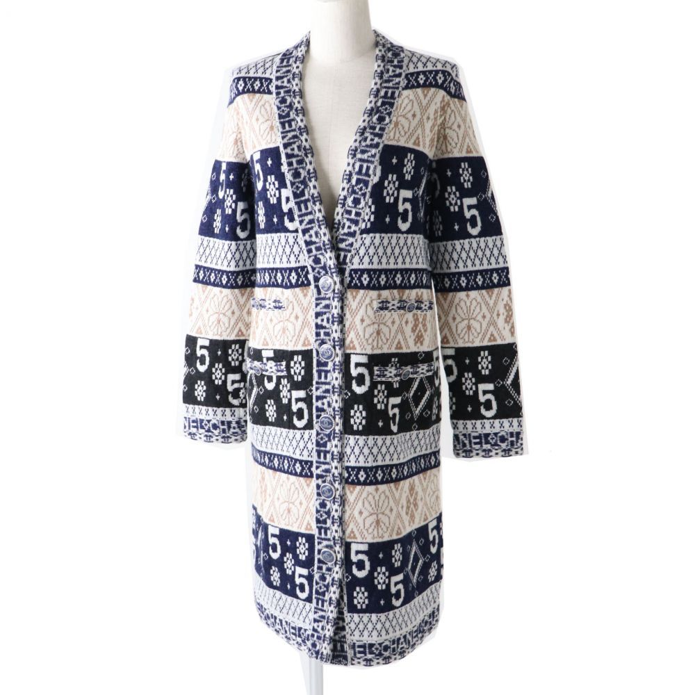 シャネル　カーディガン　美品 未使用品◎正規品 UK製 シャネル 20B P65175 レディース ココボタン