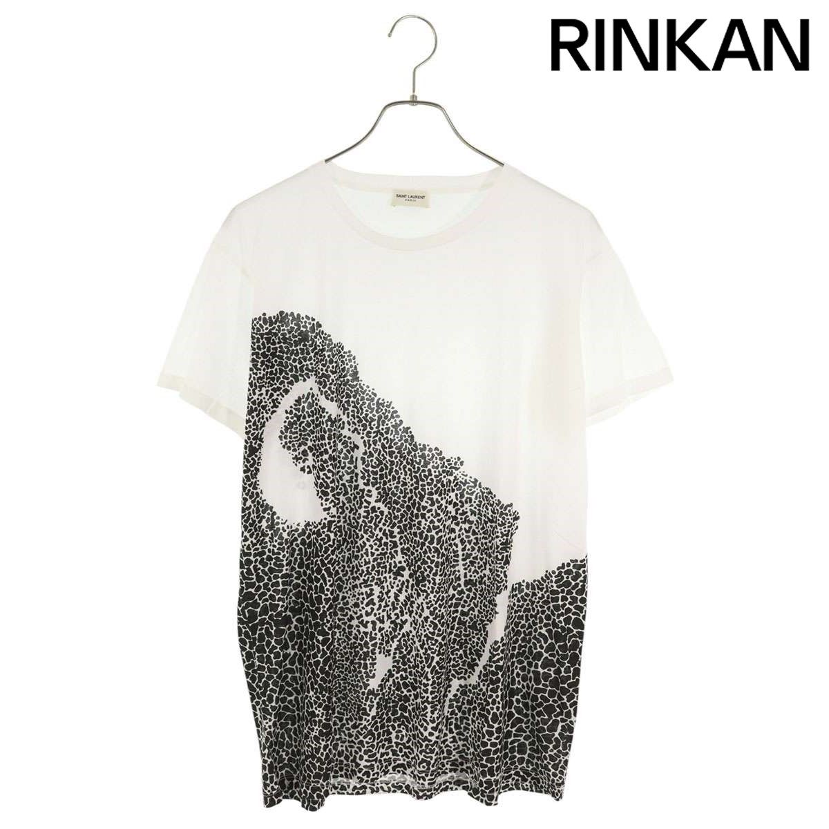 SAINT LAURENT / Tシャツ/M/コットン/ブラック/377671Y2JU1/レオパード// サンローランパリ 377671 Y2JU1 レオパード柄Tシャツ メンズ L - メルカリ
