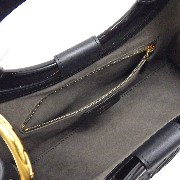 k17【極美品】フェンディ スタッズブラックプチトゥージュール2way