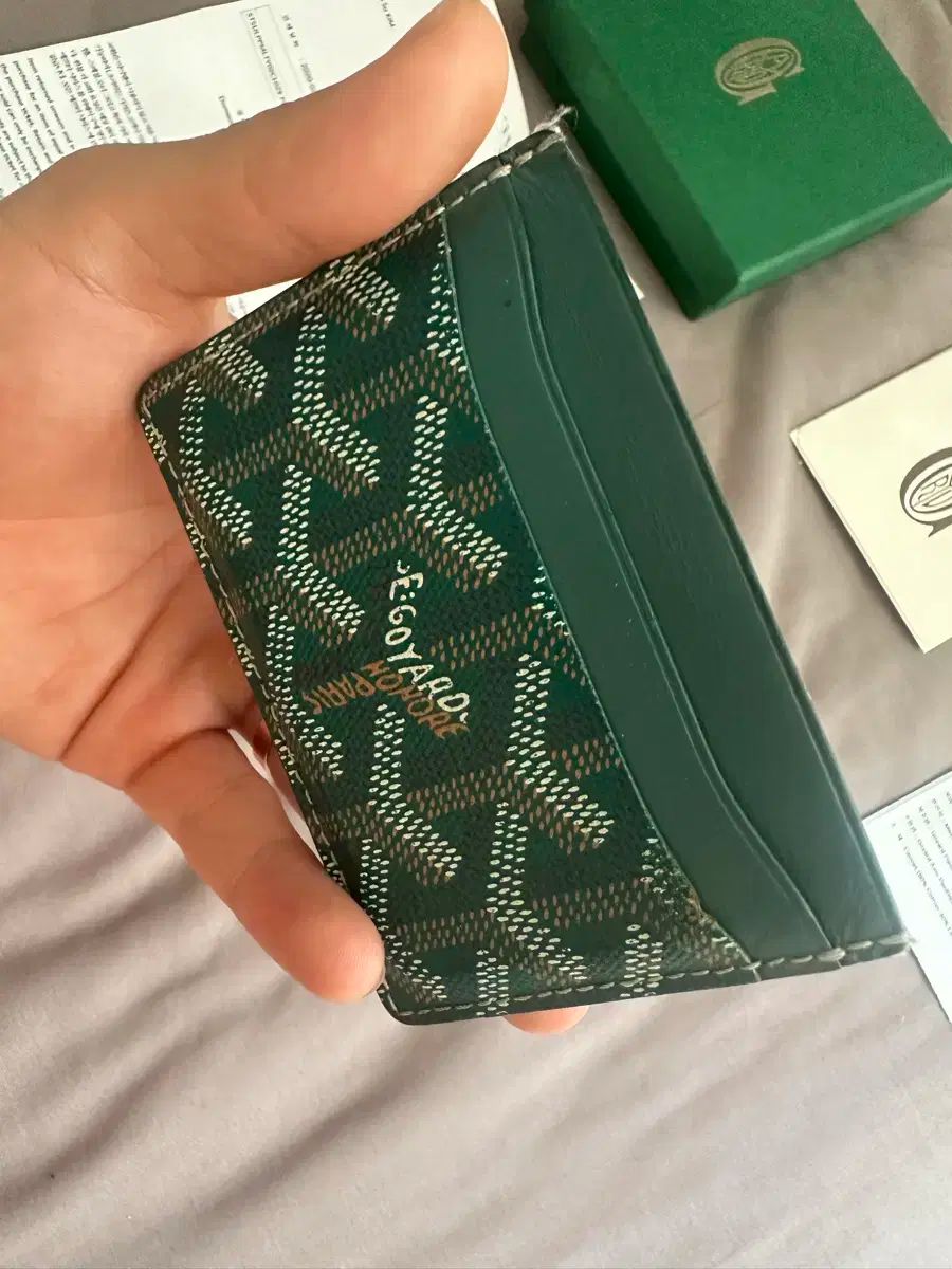 GOYARD ゴヤール カードケース グリーン 付属品完備 付属品完備 Goyard(ゴヤール) サン シュルピス グリーン GOYARD