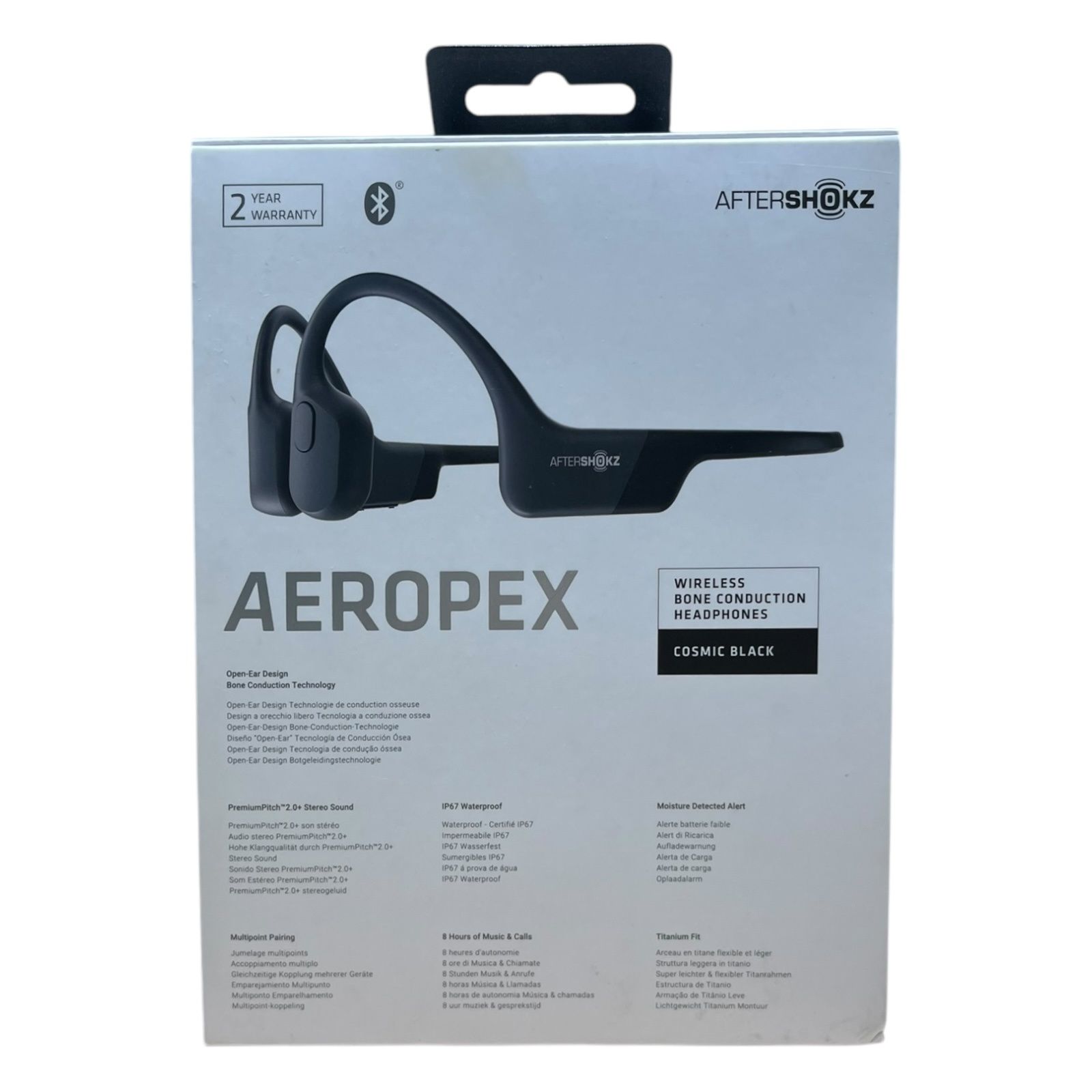 AFTERSHOKZ (アフターショックス) AEROPEX エアロペックス ワイヤレス骨伝導ヘッドホン AFT-EP-000011 ブラック 家電/028