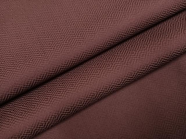 平和屋着物●上質な色無地 菱地紋 濃色 正絹 AABC0661ph