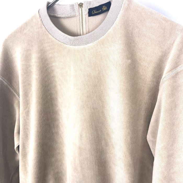 ドゥロワー Drawer スウェット 未使用 ベージュ1 長袖 トレーナー