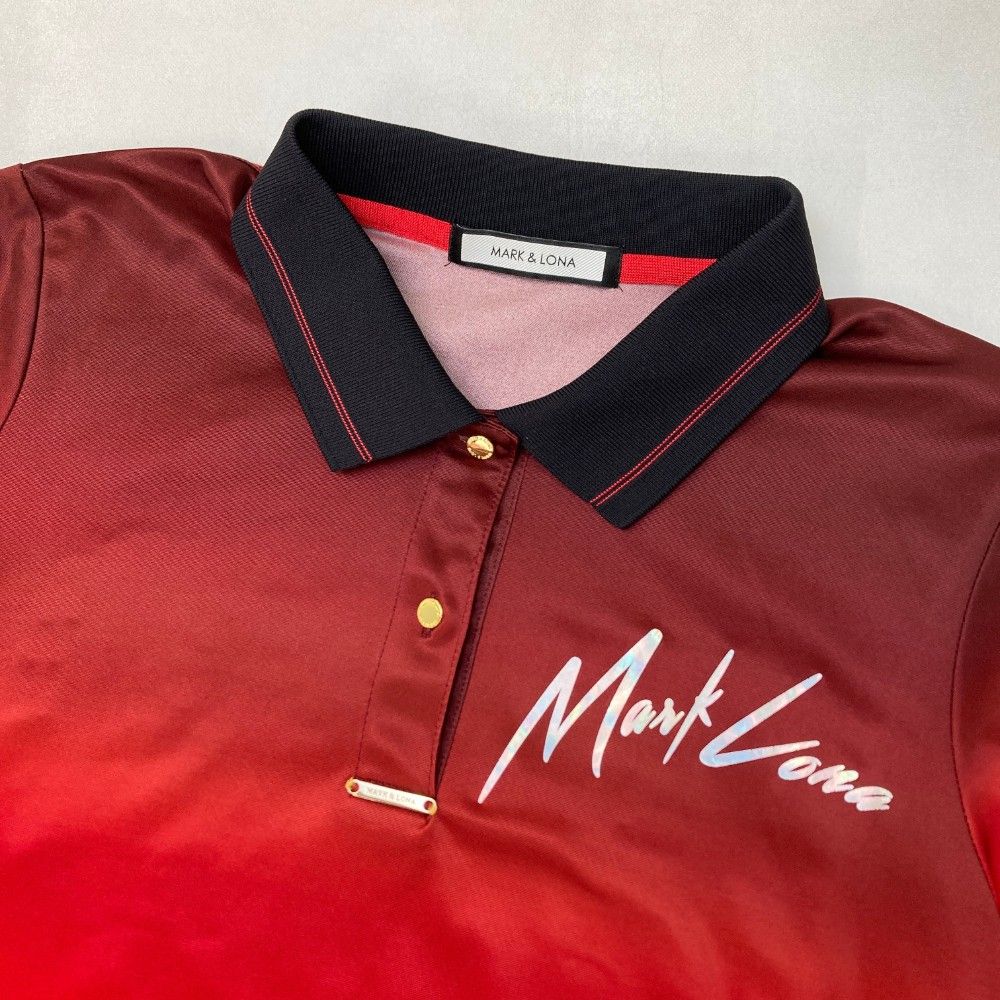 MARK&LONA マークアンドロナ 半袖 ポロシャツ レッド系 サイズ