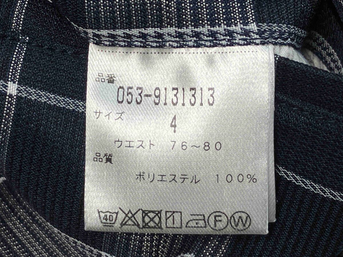 PEARLY GATES ゴルフパンツ サイズ4 紺系チェック柄 パーリー