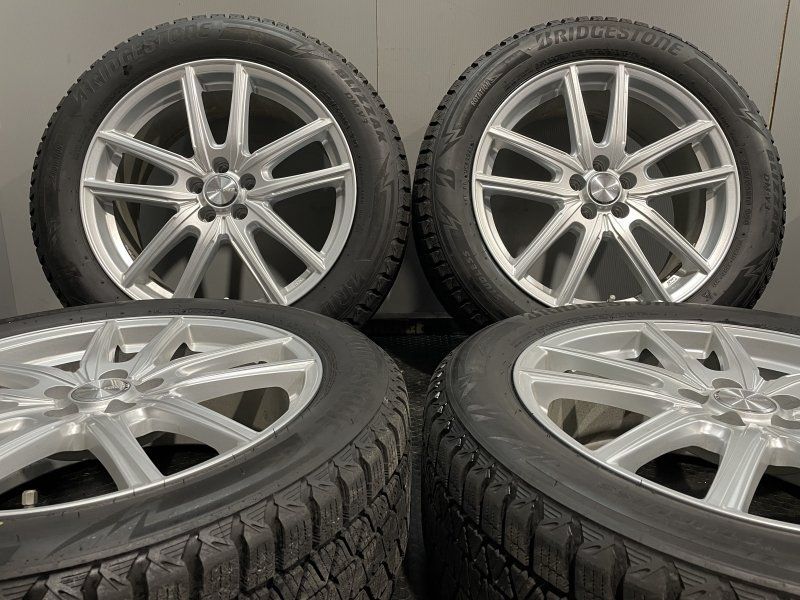 BS BLIZZAK DM-V3 225|55R18 スタッドレス BS ECOFORME SE-20 18インチ 7.5J5HPCD100 53 21年製 バリ溝 フォレスター等 MTA016