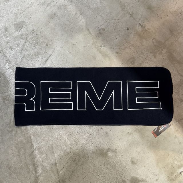 SUPREME 17aw Polartec Logo Scarf 