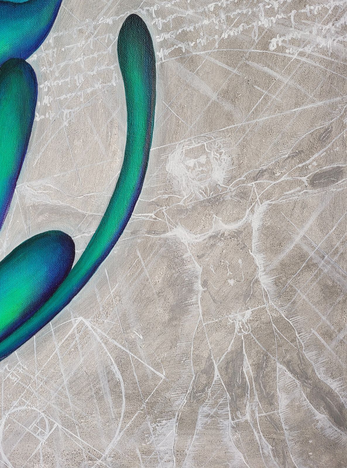 奇天烈Ⅱ - EccentricⅡ / モダン画 117×91㎝ F50 キャンバス 原画のみ