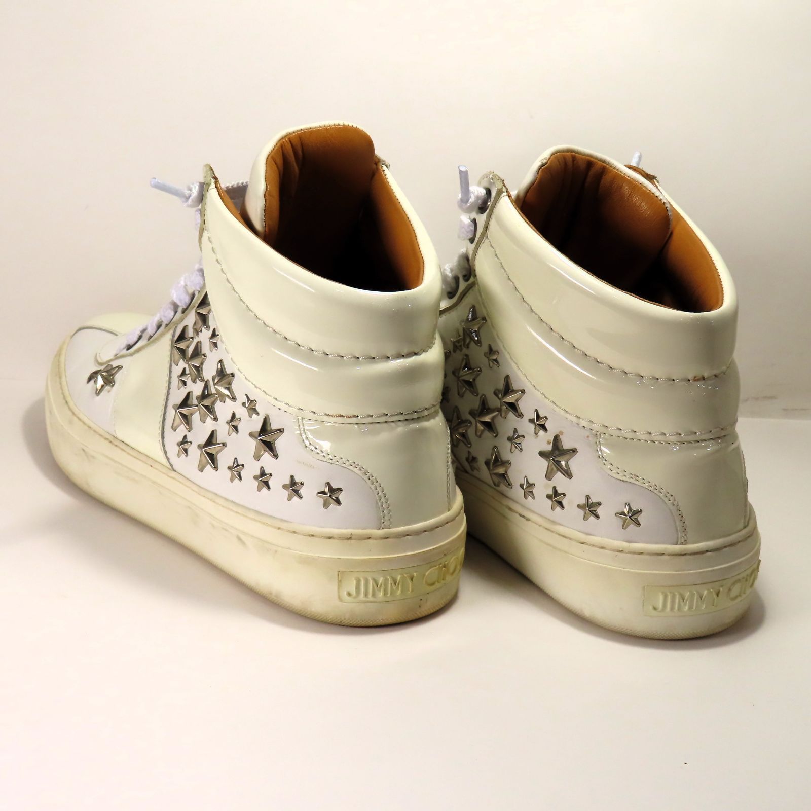 JIMMYCHOO ジミーチュウ スリッポン レザーエナメル 中古 サイズ JIMMYCHOO ジミーチュウ スリッポン レザーエナメル 中古 サイズ