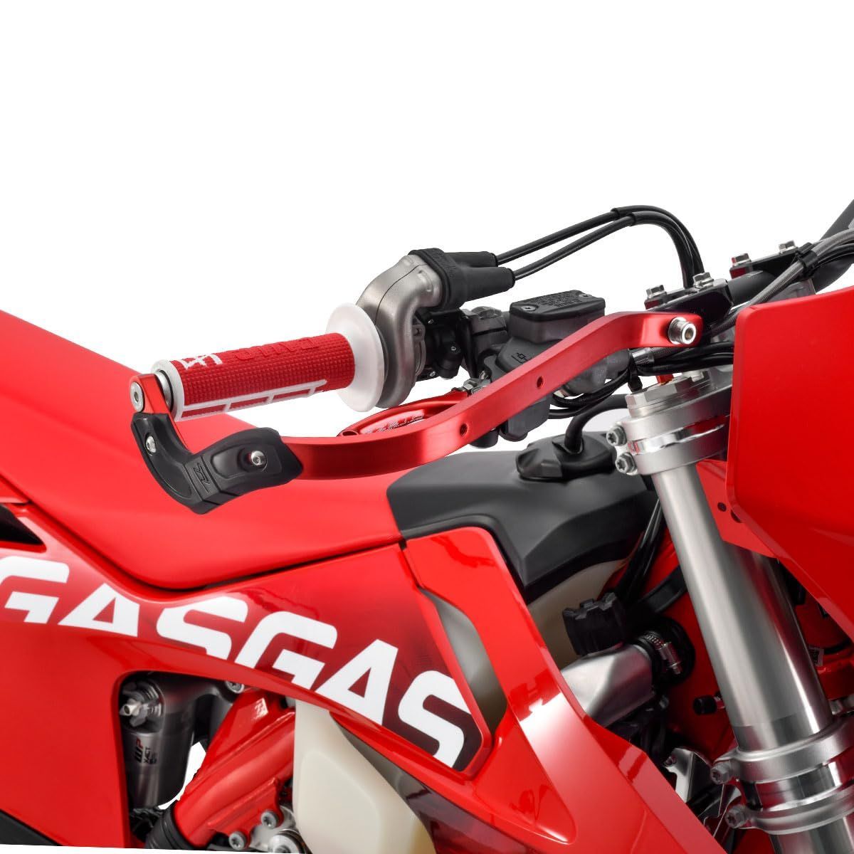 新品 ZETA RACING アーマーハンドガード レッド 13.5-16mm径 標準装備