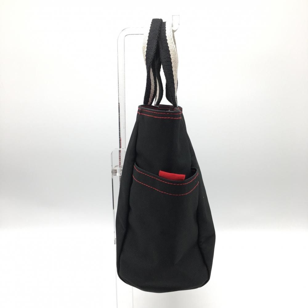 美品】マスターバニー カートバッグ 黒×レッド ロゴプリント