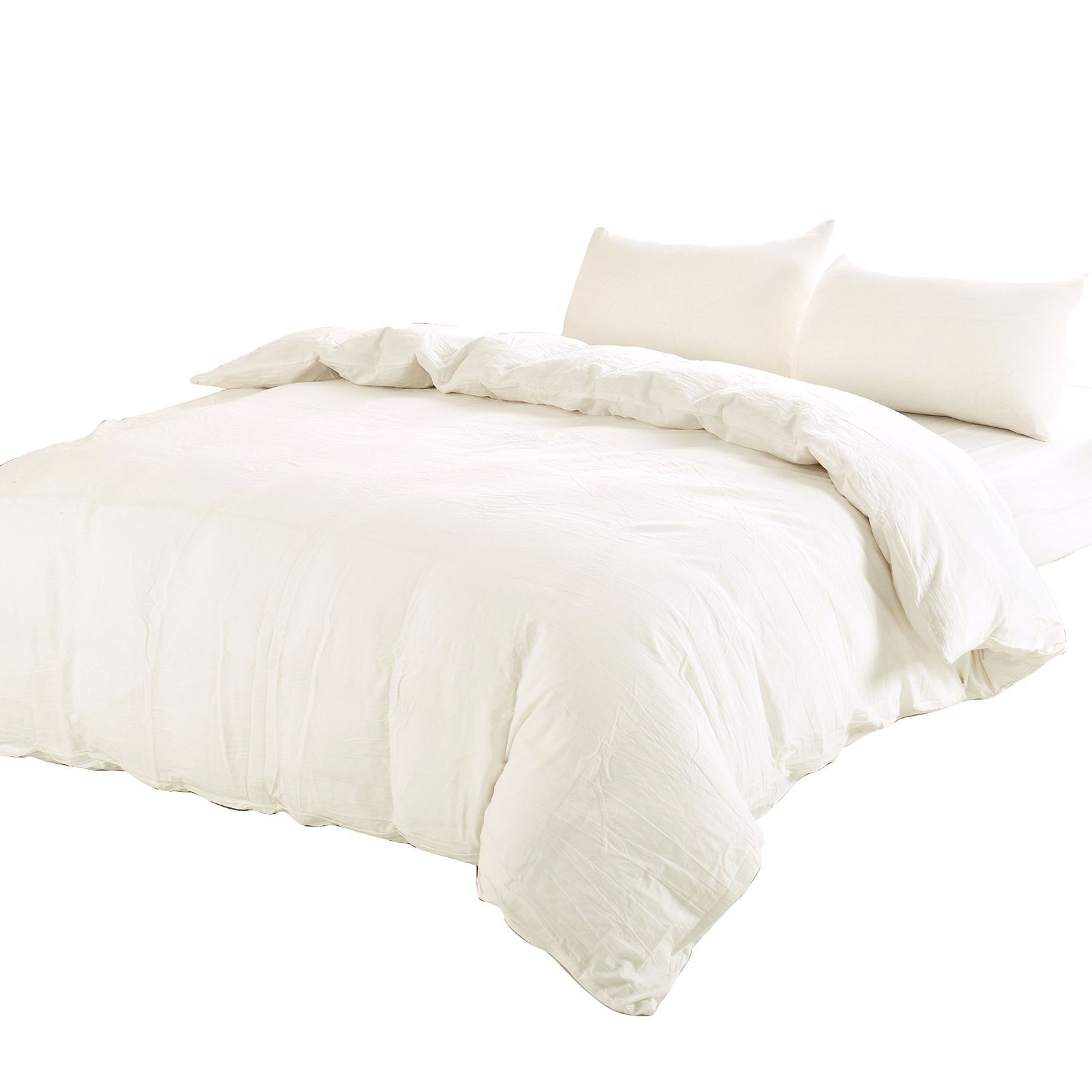 Color:オフホワイト_Size:シングル・150x210cm 【掛け布団カバー