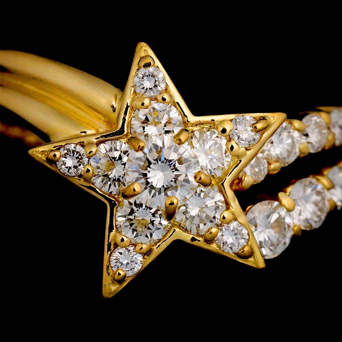 スタージュエリー Star Jewelry 7号 リング ダイヤ 0.67ct K18 YG