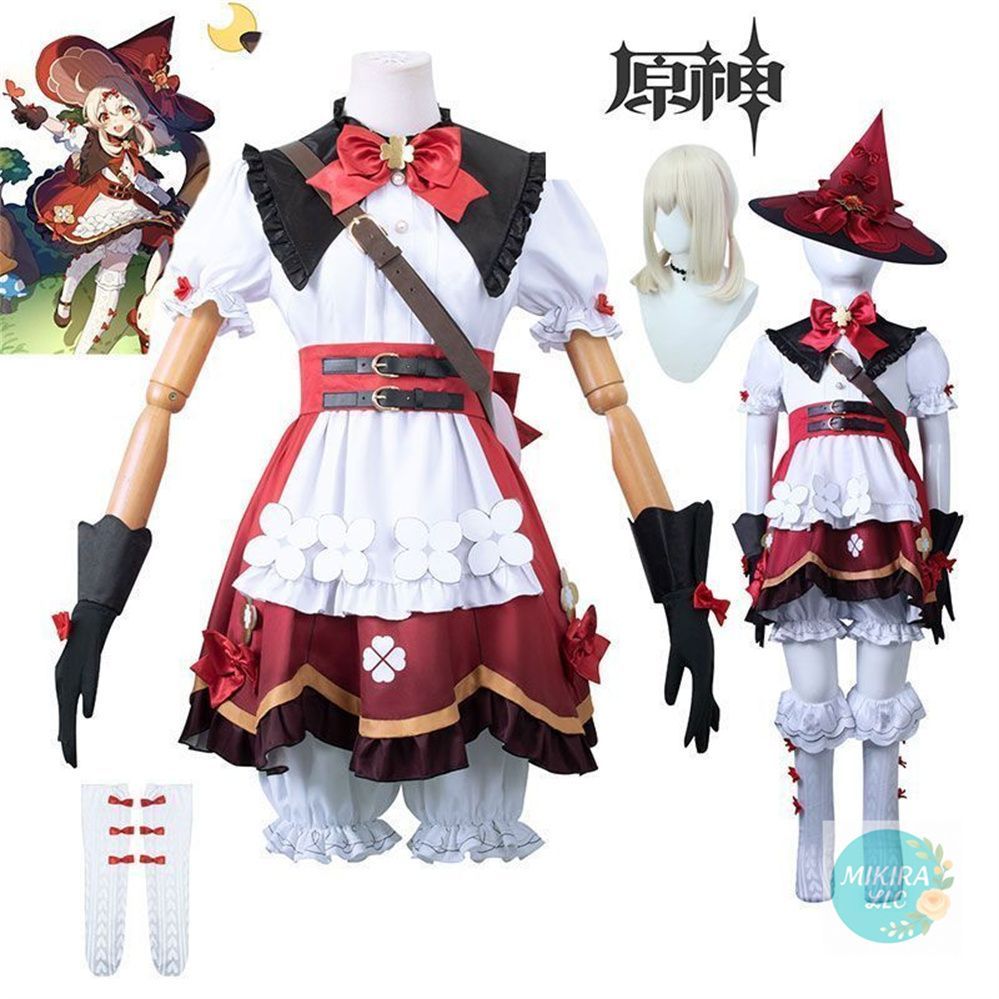 Cosplay パーティー Genshin 原神 コスプレ衣装 クレイ 星燭に揺れる爛花 魔女 精霊 コスプレ インベント パーティー 子供サイズ 大人サイズ ハロウィン クリスマス ウイッグ