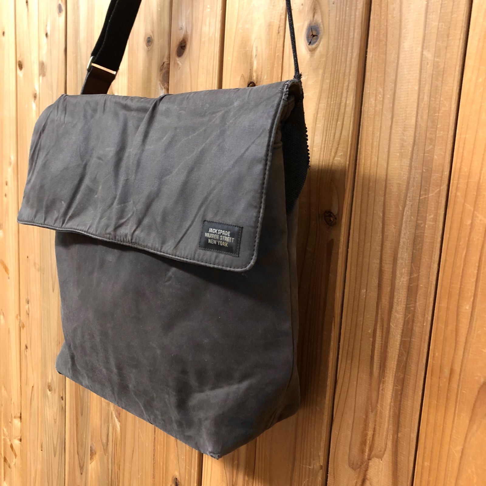 JACK SPADE ジャックスペード メッセンジャーバッグ ワックス加工 
