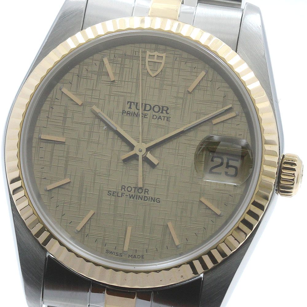 チュードル TUDOR 74033 プリンス デイト YGコンビ 自動巻き メンズ