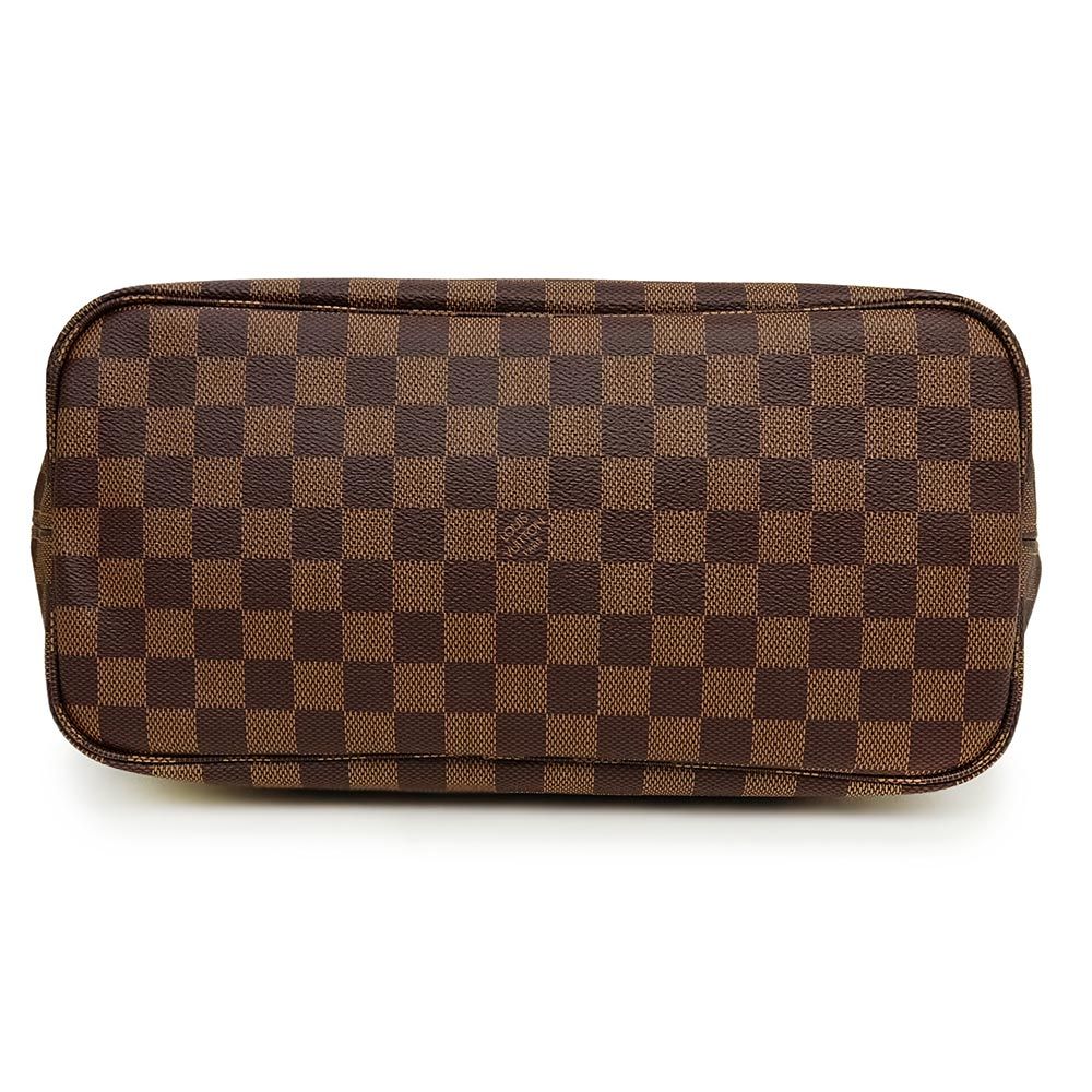 ルイ ヴィトン ネヴァーフル MM トートバッグ ダミエ ブラウン スリーズ レッド 茶 N41358 ポーチ付き LOUIS  VUITTON（新品・未使用品）