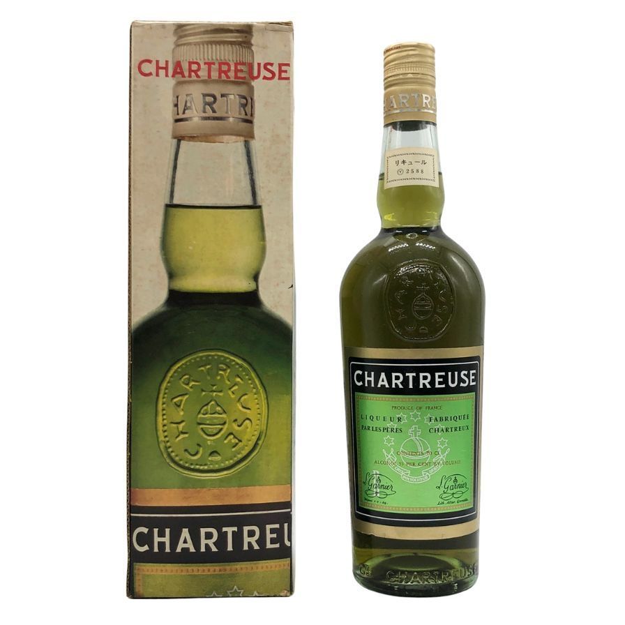 シャルトリューズ ヴェール 白キャップ 旧ボトル 750ml 55% F4