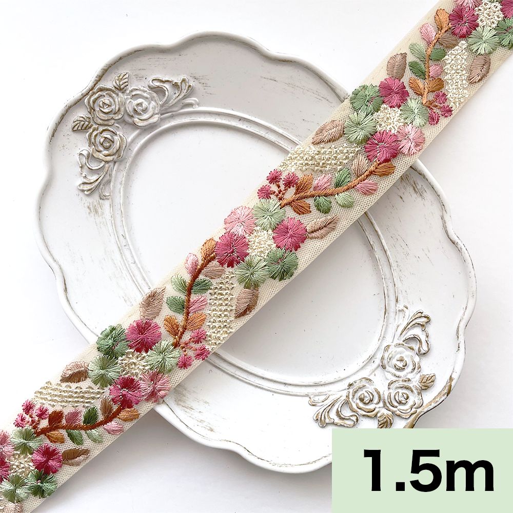 C*e様 インド刺繍リボン1m×30本＋おまけ細身リボン7