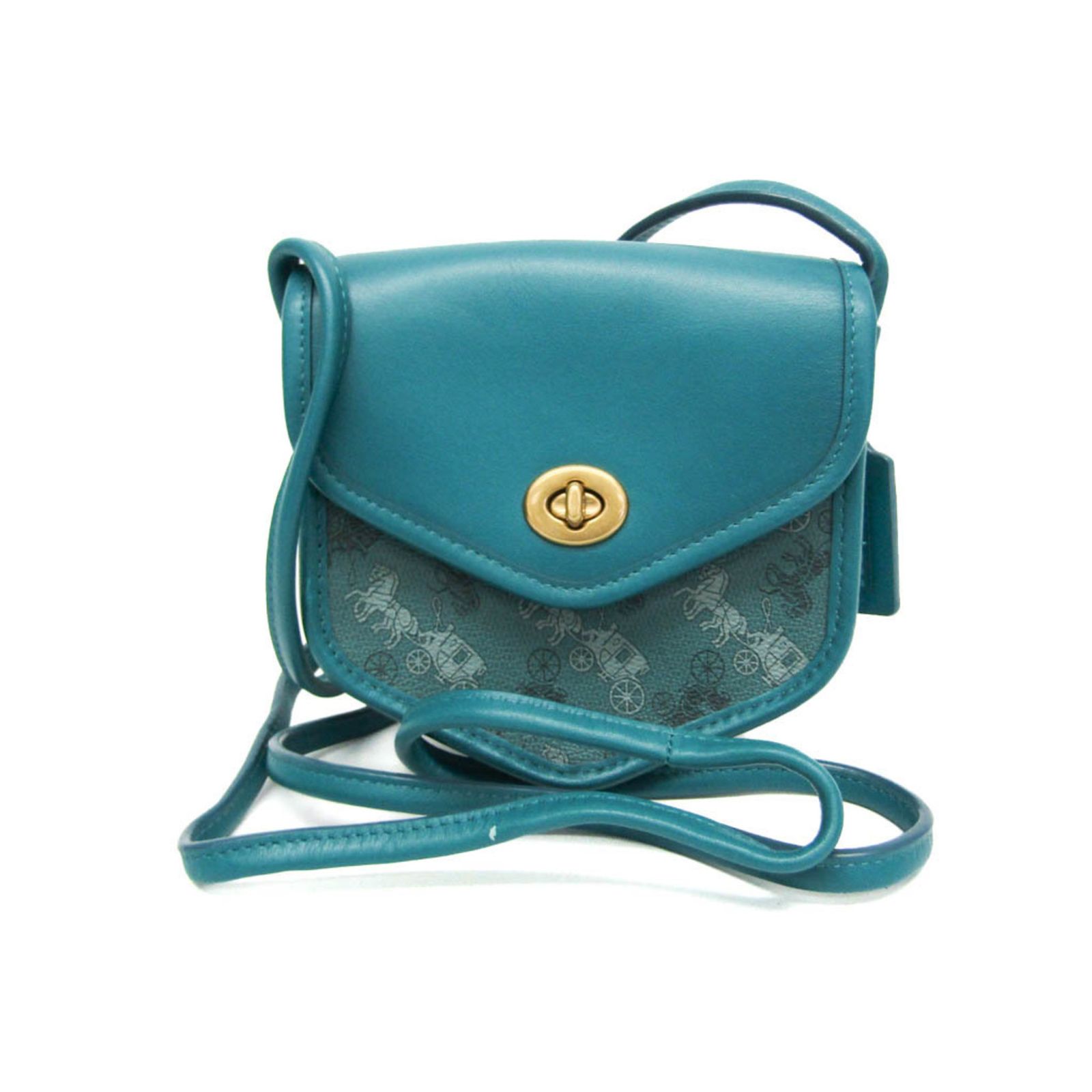 コーチ(Coach) 2891 レディース レザー,PVC ショルダーバッグ ブルー 