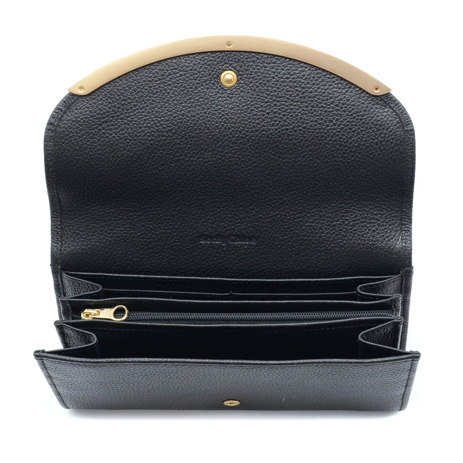 SEE BY CHLOE シーバイクロエ リッジー CHS17WP582349 001 BLACK シーバイクロエ 長財布 リジー リッジー ブラック レディース